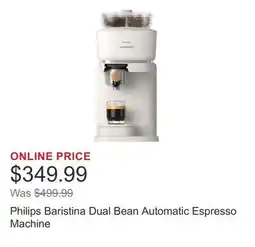 Costco Philips Baristina Dual Bean Automatic Espresso Machine offer