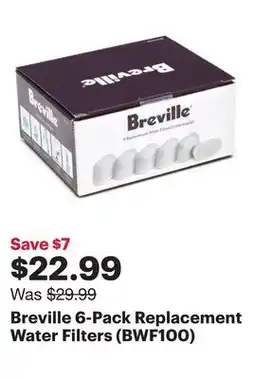 Best Buy Breville 6-Pack Replacement Water Filters (BWF100) offer