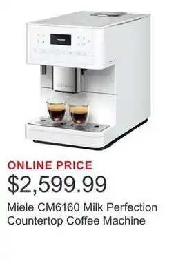 Costco Miele CM6160 Milk Perfection Countertop Coffee Machine offer