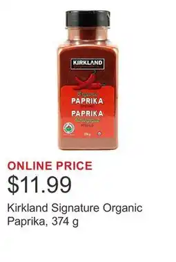 Costco Kirkland Signature Organic Paprika offer