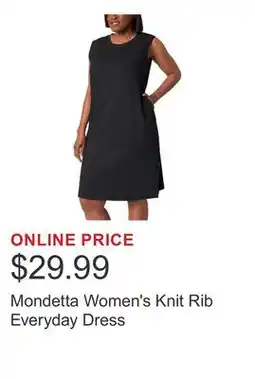 Costco Mondetta Women's Knit Rib Everyday Dress offer
