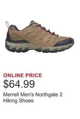 Costco Merrell Men's Northgate 2 Hiking Shoes offer