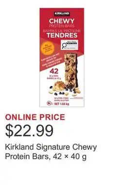 Costco Kirkland Signature Chewy Protein Bars, 42 × offer