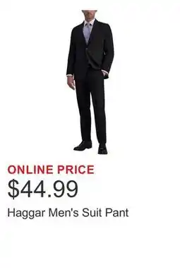 Costco Haggar Men's Suit Pant offer