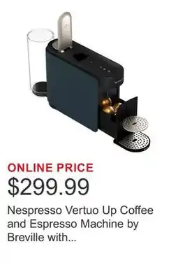 Costco Nespresso Vertuo Up Coffee and Espresso Machine by Breville with $25 Nespresso Coffee Credit offer