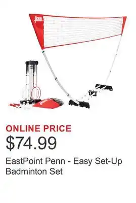 Costco EastPoint Penn - Easy Set-Up Badminton Set offer
