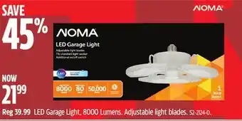 Canadian Tire Noma LED Garage Light, 8000 Lumens offer