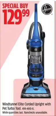 Canadian Tire Hoover Windtunnel Elite Corded Upright with Pet Turbo Tool offer