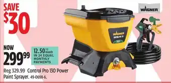 Canadian Tire Control Pro 130 Power Paint Sprayer offer