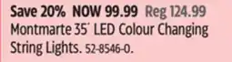 Canadian Tire Montmarte 35´ LED Colour Changing String Lights offer