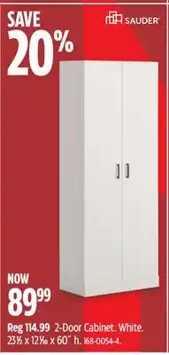 Canadian Tire Sauder 2-Door Cabinet offer
