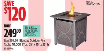Canadian Tire Bluebay Outdoor Fire Table offer