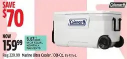 Canadian Tire Coleman Marine Ultra Cooler, 100-Qt offer