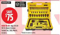 Canadian Tire 197-Pc Black Chrome Socket Set, SAE/Metric offer