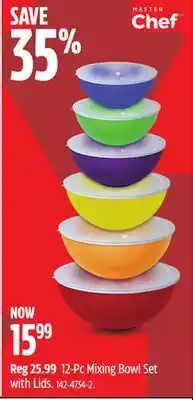 Canadian Tire 12-Pc Mixing Bowl Set with Lids offer