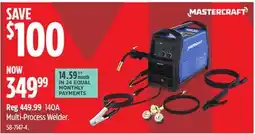 Canadian Tire Mastercraft 140A Multi-Process Welder offer
