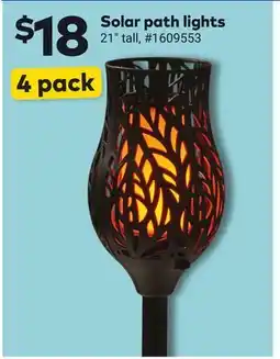 Giant Tiger Solar path lights offer