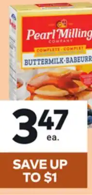 Giant Tiger Pearl Milling Company pancake mix offer