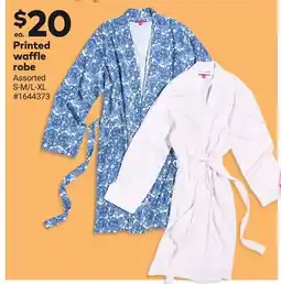Giant Tiger Printed waffle robe offer