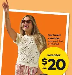 Giant Tiger Textured sweater offer