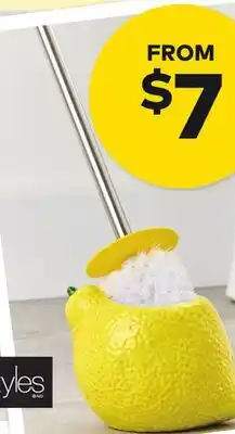 Giant Tiger Ceramic lemon toilet brush offer