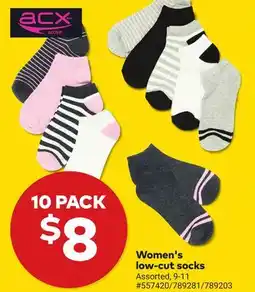 Giant Tiger Women's low-cut socks offer