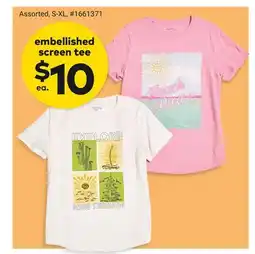 Giant Tiger embellished screen tee offer