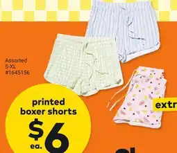 Giant Tiger printed boxer shorts offer