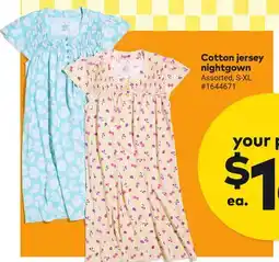 Giant Tiger Cotton jersey nightgown offer