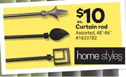 Giant Tiger Curtain rod offer