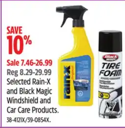 Canadian Tire Selected Rain-X and Black Magic Windshield and Car Care Products offer