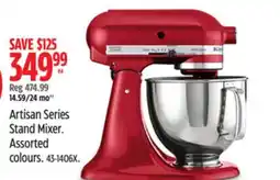 Canadian Tire Kitchen Aid Artisan Series Stand Mixer offer