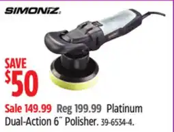 Canadian Tire Simoniz Platinum Dual-Action 6˝ Polisher offer