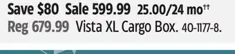Canadian Tire Vista XL Cargo Box offer