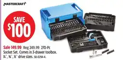 Canadian Tire Mastercraft 270-Pc Socket Set offer