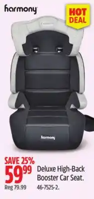 Canadian Tire Harmony Deluxe High-Back Booster Car Seat offer