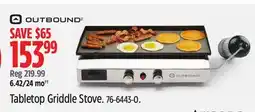 Canadian Tire Outbound Tabletop Griddle Stove offer