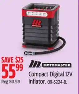 Canadian Tire MotoMaster Compact Digital 12V Inflator offer