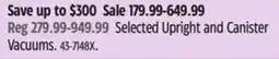 Canadian Tire Dyson Selected Upright and Canister Vacuums offer