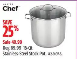 Canadian Tire MASTER Chef 16-Qt Stainless-Steel Stock Pot offer