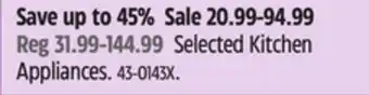 Canadian Tire Black & Decker Selected Kitchen Appliances offer