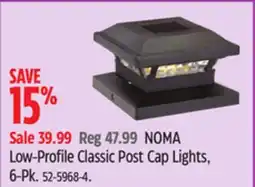Canadian Tire NOMA Low-Profile Classic Post Cap Lights, 6-Pk offer