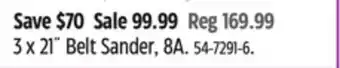 Canadian Tire Maximum 3 x 21˝ Belt Sander, 8A offer