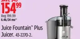 Canadian Tire BREVILLE Juice Fountain Plus Juicer offer