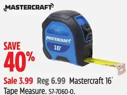 Canadian Tire Mastercraft 16´ Tape Measure offer