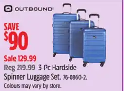 Canadian Tire Outbound 3-Pc Hardside Spinner Luggage Set offer