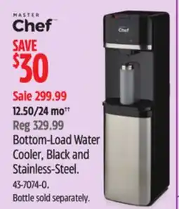 Canadian Tire Master Chef Bottom-Load Water Cooler, Black and Stainless-Steel offer