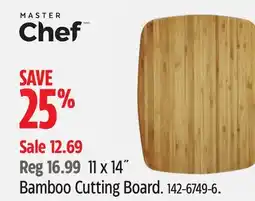 Canadian Tire Master Chef 11 x 14˝ Bamboo Cutting Board offer
