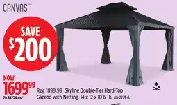 Canadian Tire CANVAS Skyline Double-Tier Hard-Top Gazebo with Netting offer