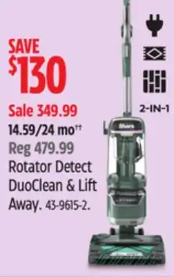 Canadian Tire Shark Rotator Detect DuoClean & Lift Away offer
